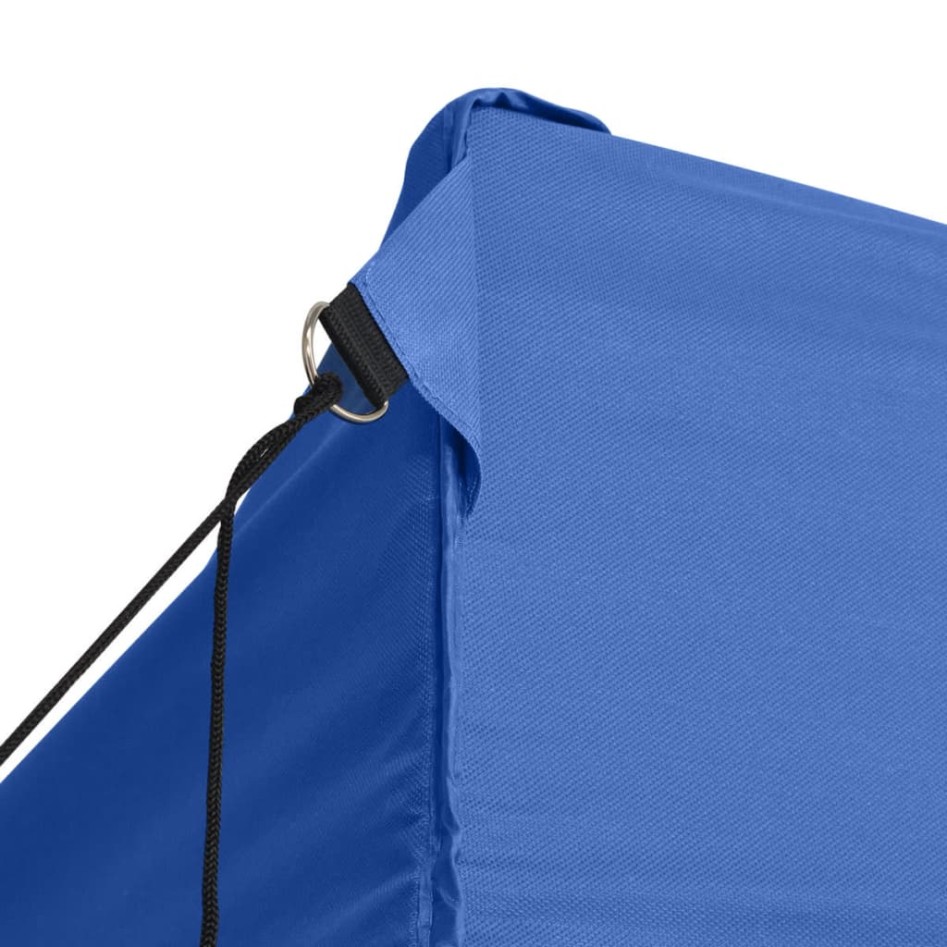 Carpa plegable profesional con 3 paredes acero azul 3x4