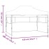 Carpa plegable profesional con 3 paredes acero azul 3x4