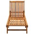 Tumbona de jardín con cojín madera maciza de