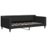 Sofá cama con colchón tela negro 90x190