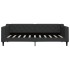 Sofá cama con colchón tela negro 90x190