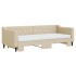 Sofá cama nido con colchón tela crema 80x200