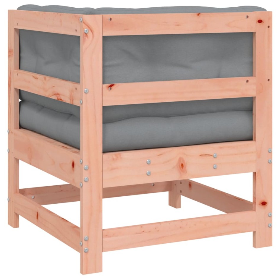 Sofá esquinero con cojines madera maciza de abeto de