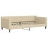 Sofá cama nido con colchón tela crema 90x200