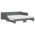 Sofá cama nido con colchón tela gris oscuro 90x190