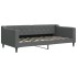Sofá cama nido con colchón tela gris oscuro 90x190