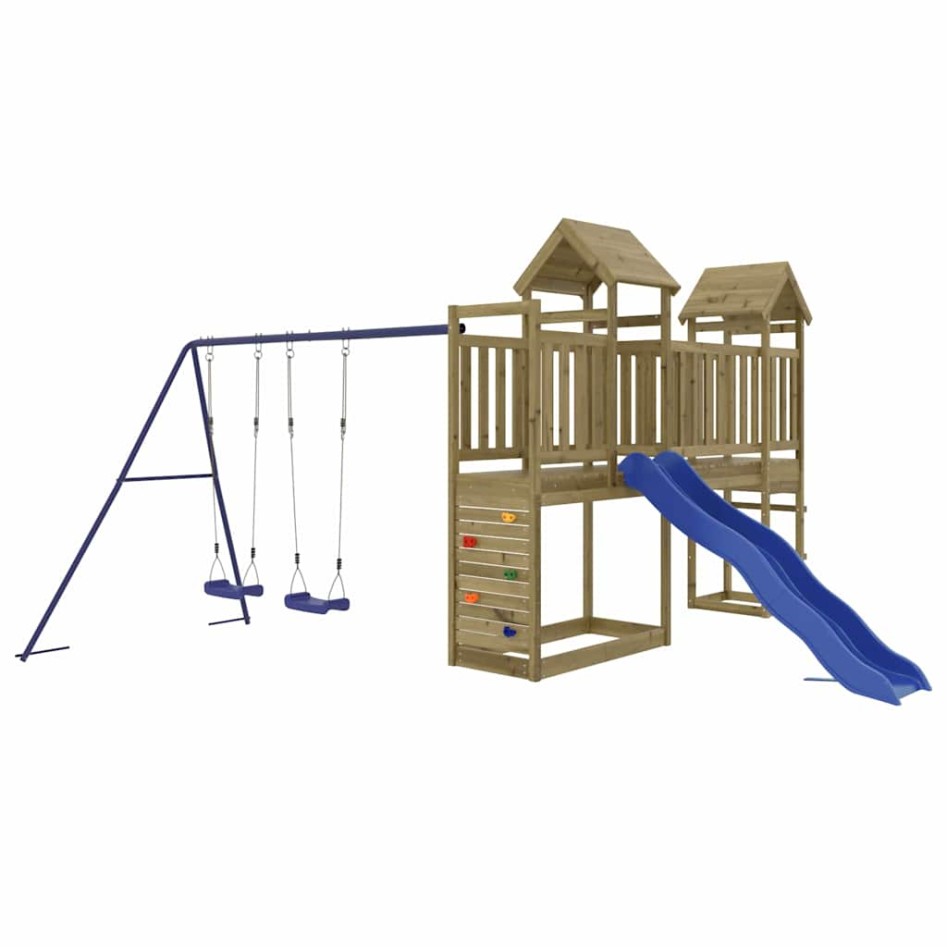 Parque infantil de exterior madera de pino