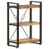 Estantería de 3 niveles de madera maciza reciclada 60x30x80
