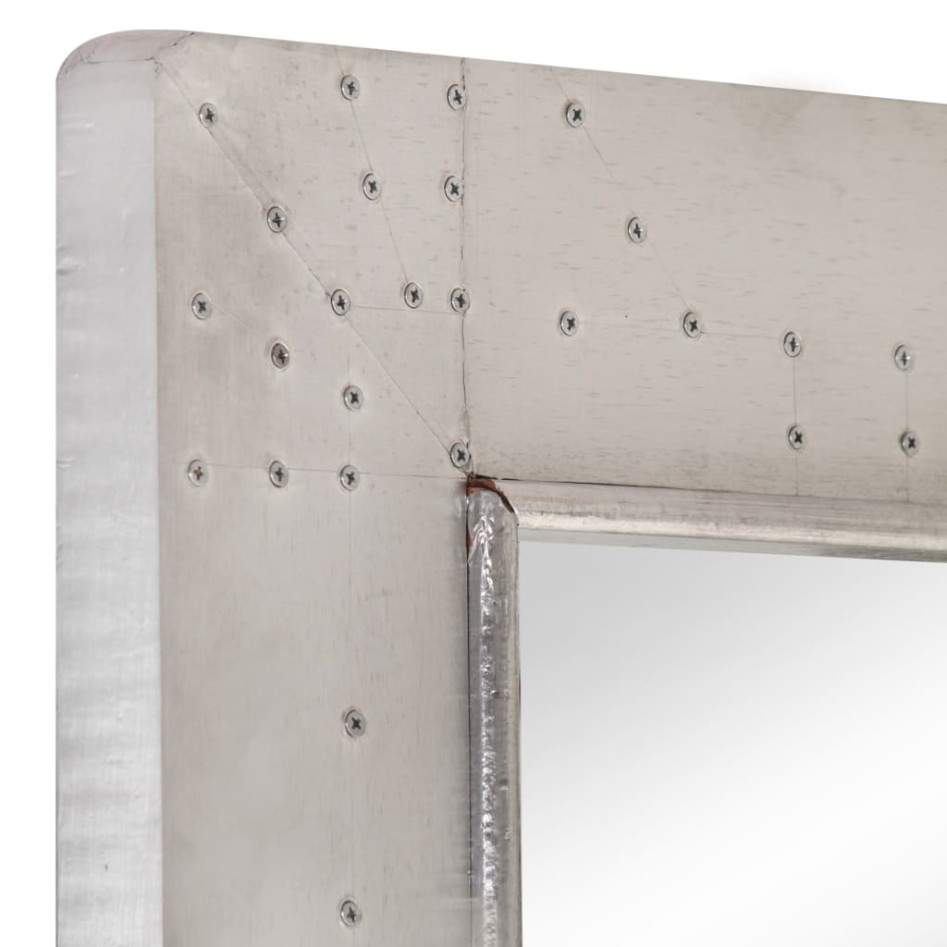 Espejo aviador de metal 110x50