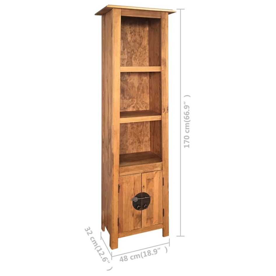 Mueble de baño madera maciza de pino 48x32x170