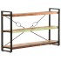 Estantería de 3 niveles de madera maciza reciclada 140x30x80