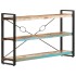Estantería de 3 niveles de madera maciza reciclada 140x30x80