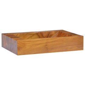 Lavabo de madera maciza de teca 50x35x10