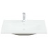 Lavabo empotrado con grifo cerámica blanco 81x39x18