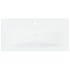 Lavabo empotrado con grifo cerámica blanco 81x39x18