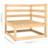 Juego de muebles de jardín 6 pzas y cojines madera maciza