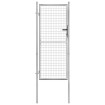 Puerta de jardín acero galvanizado plateado 105x250 cm