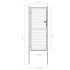 Puerta de jardín acero galvanizado plateado 105x250