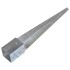Picas de tierra 6 uds acero galvanizado plateado 10x10x76