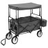 Carrito de mano plegable con capota acero