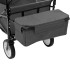 Carrito de mano plegable con capota acero