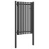 Puerta de valla del jardín de acero gris antracita 1x2,25