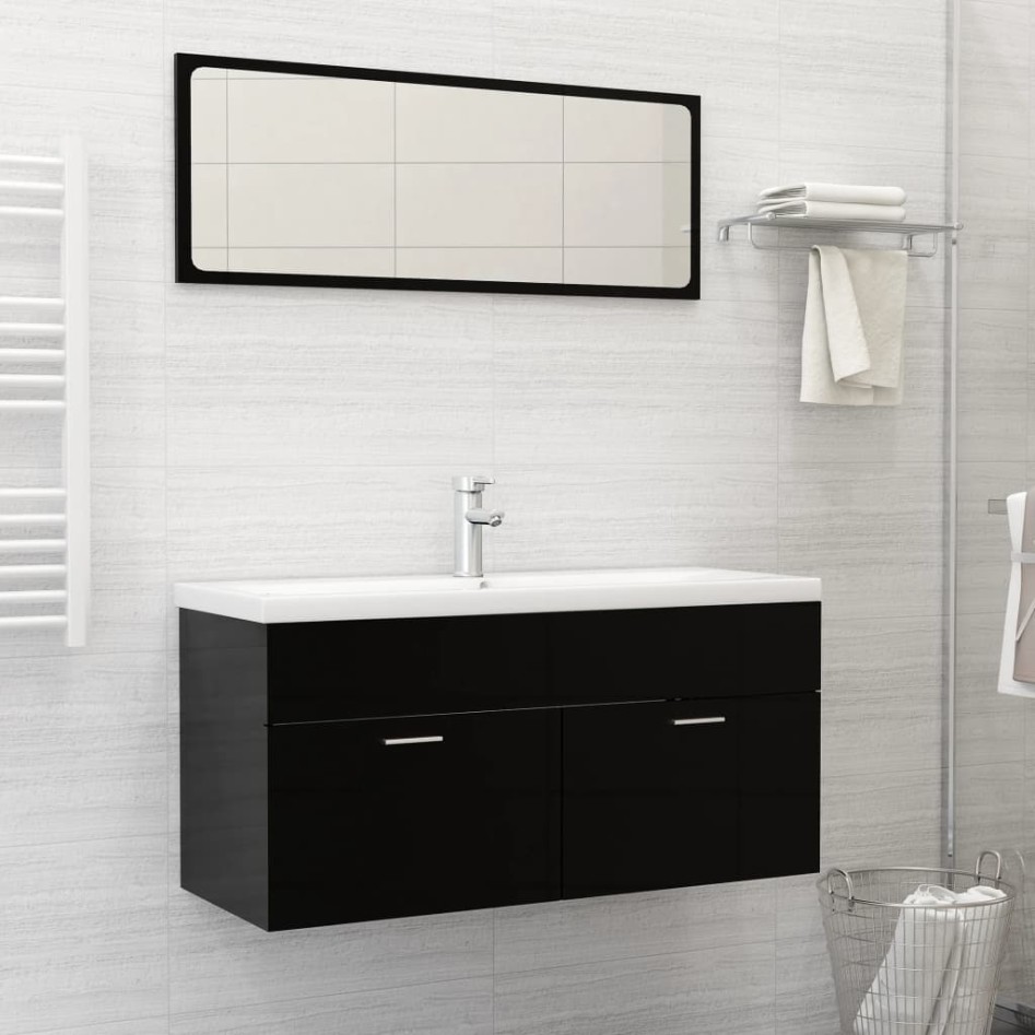 Lavabo empotrado con grifo cerámica blanco 101x39x18