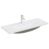 Lavabo empotrado con grifo cerámica blanco 101x39x18