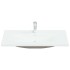 Lavabo empotrado con grifo cerámica blanco 101x39x18