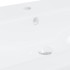 Lavabo empotrado con grifo cerámica blanco 101x39x18
