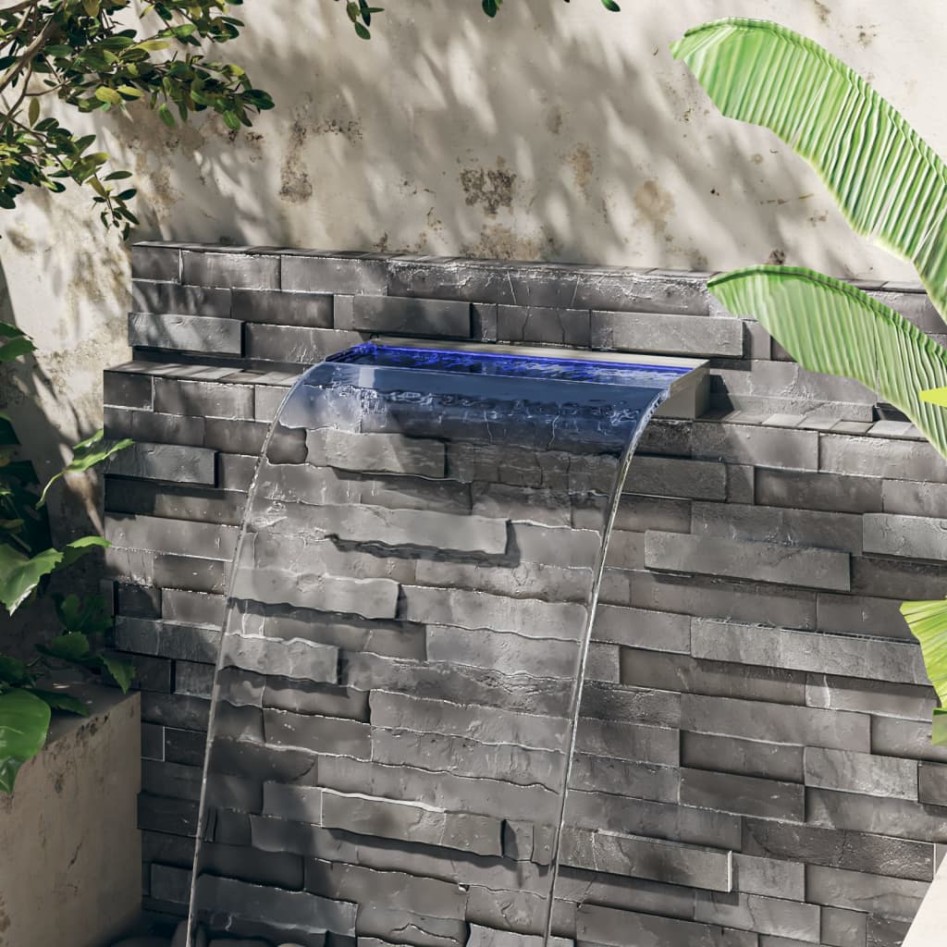 Fuente cascada con LED RGB acero inoxidable 60