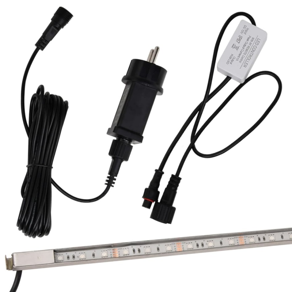 Fuente cascada con LED RGB acero inoxidable 60