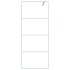 Mampara de ducha vidrio ESG transparente blanco 80x195