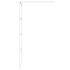 Mampara de ducha vidrio ESG transparente blanco 80x195