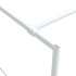 Mampara de ducha vidrio ESG transparente blanco 80x195