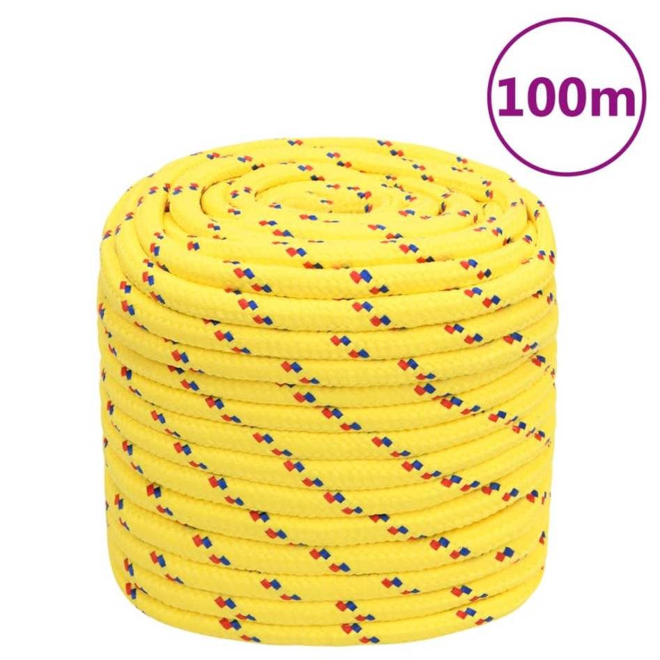 Cuerda de barco polipropileno amarillo 18 mm 100