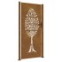 Puerta de jardín acero corten diseño árbol 105x205