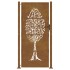 Puerta de jardín acero corten diseño árbol 105x205