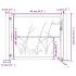 Puerta de jardín acero gris antracita diseño hierba 105x105