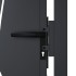 Puerta de jardín acero gris antracita diseño hierba 105x205