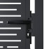 Puerta de jardín acero gris antracita diseño cuadrado
