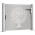 Puerta de jardín acero corten diseño árbol 105x80