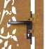 Puerta de jardín acero corten diseño árbol 105x80