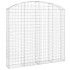 Cesta gaviones forma arco hierro galvanizado 200x30x180/200