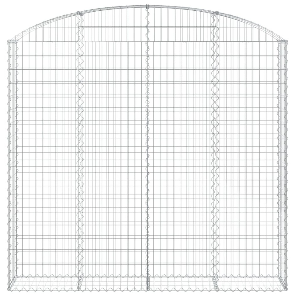 Cesta gaviones forma arco hierro galvanizado 200x30x180/200