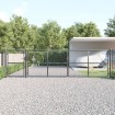 Puerta de malla de jardín acero galvanizado antracita 500x175cm