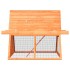 Conejera de madera maciza de pino y abeto 152x128x108