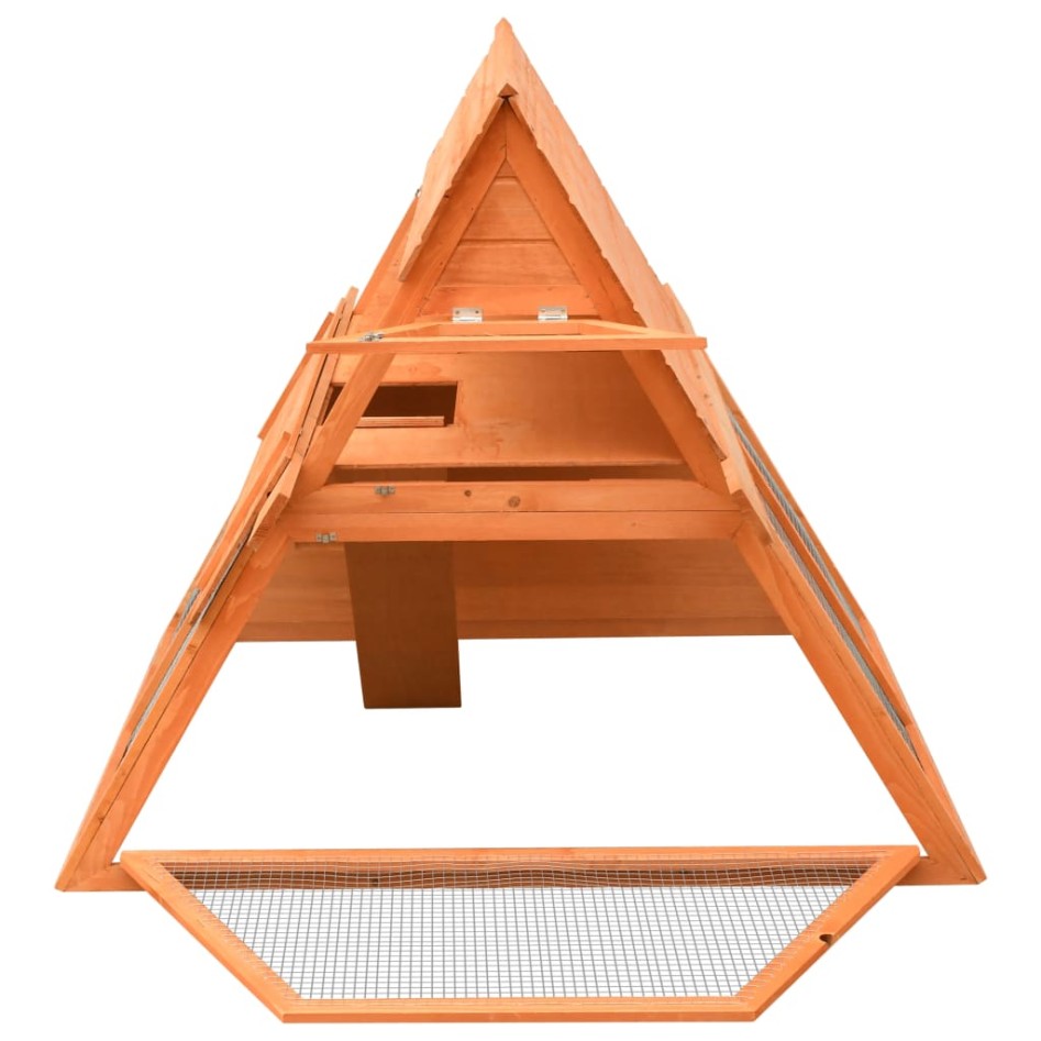 Conejera de madera maciza de pino y abeto 152x128x108