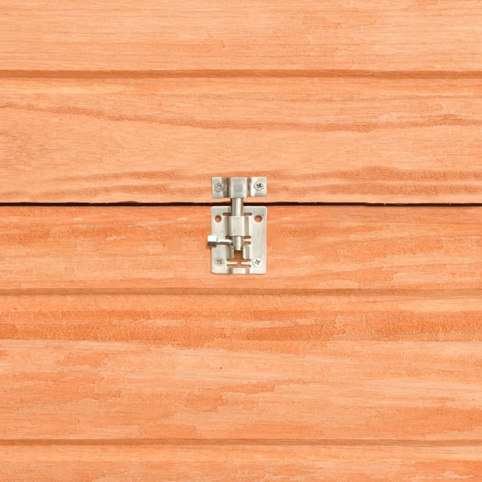 Conejera de madera maciza de pino y abeto 152x128x108