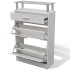 Mueble zapatero con cajón y estante superior de vidrio
